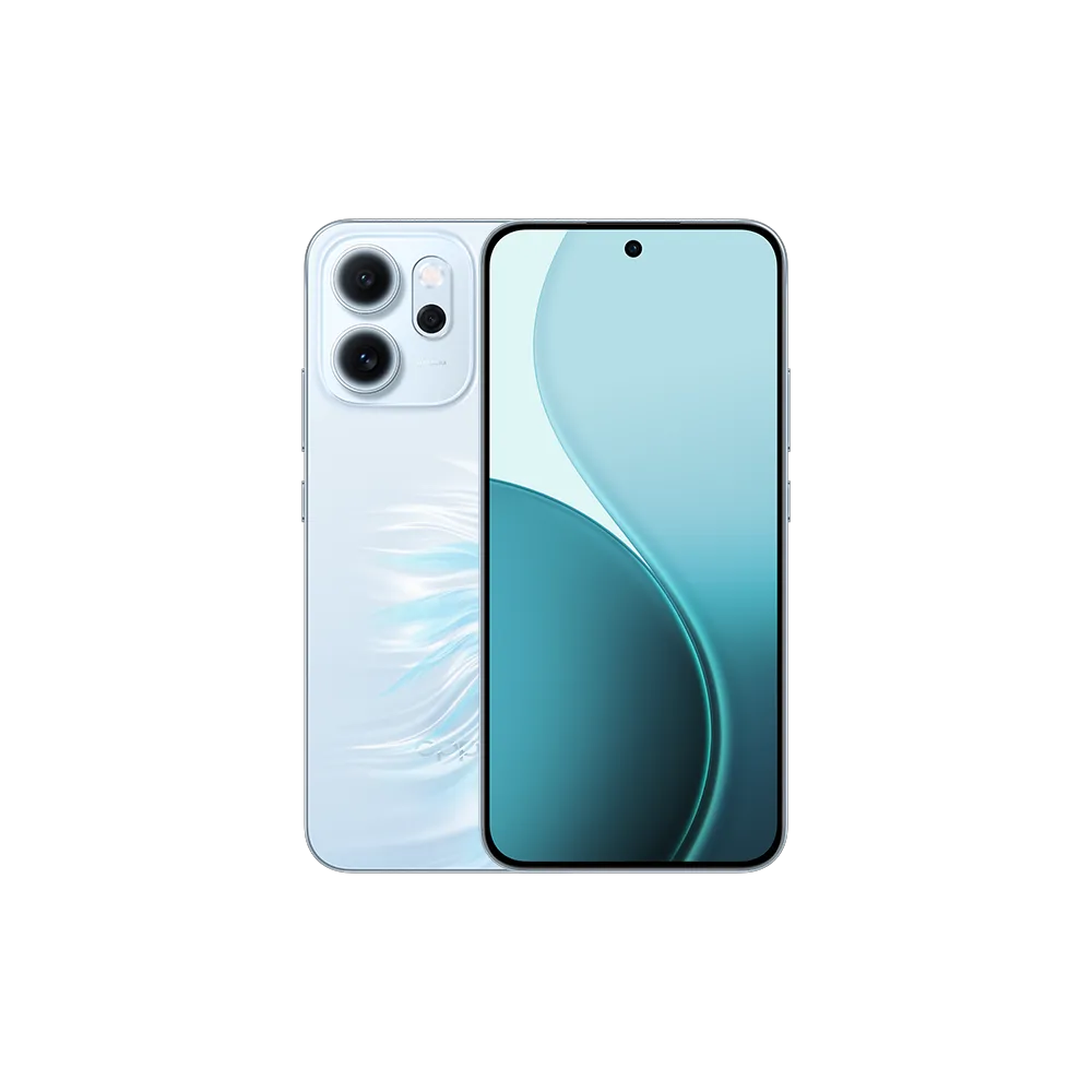 موبايلOPPO Reno14 F 5G لون أزرق سماوي